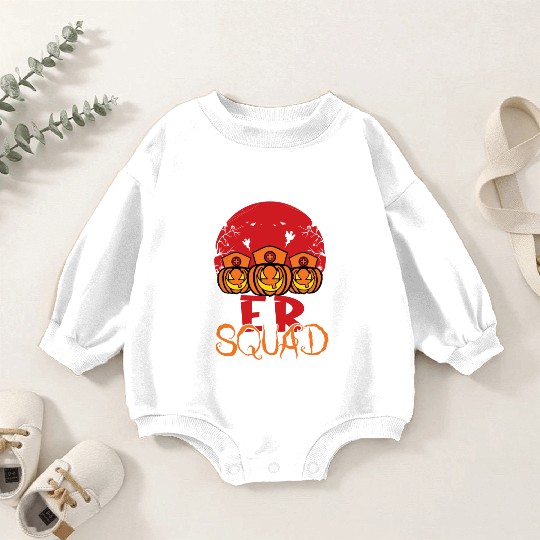Emergency Squad Halloween Pumpkin Costume ER Nurse Baby Romper Sweatshirts