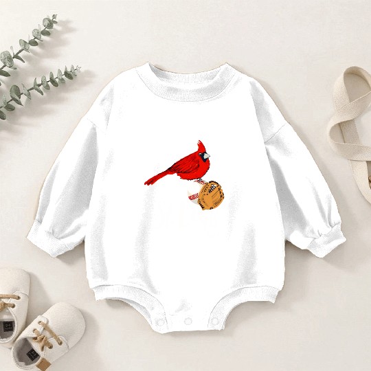 Saint Louis Red Cardinal 2019 Bird Player Baby Romper Sweatshirts