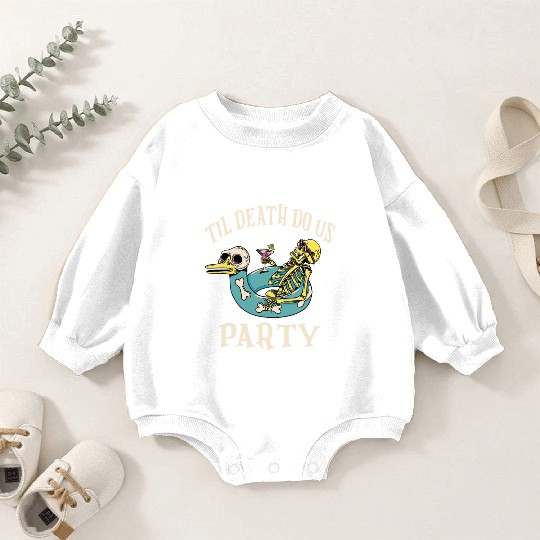 Til Death Do Us Party Bridal Bachelorette Matching Baby Romper Sweatshirts