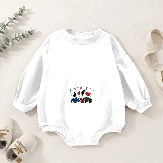 Math Psychology Competition Money Gambler Poker Baby Romper Sweatshirts