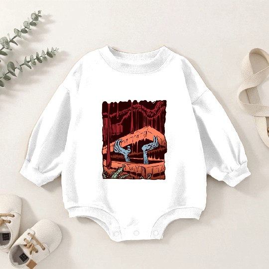 Zombie Coffin Baby Romper Sweatshirts