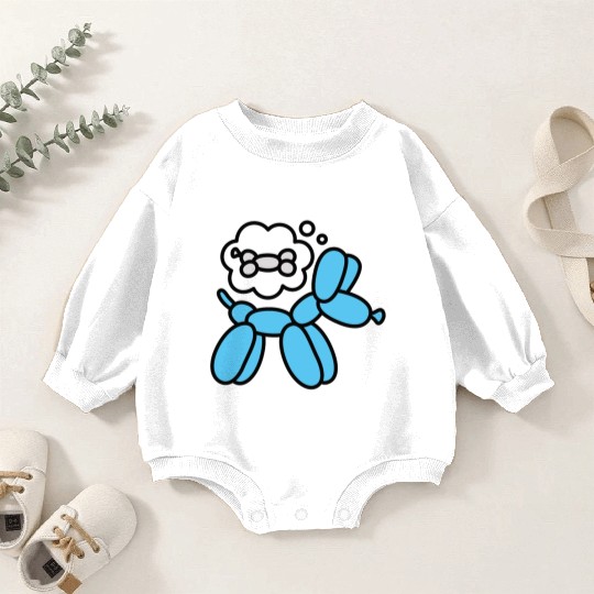 Balloon animal balloon twister balloon dog bone Baby Romper Sweatshirts