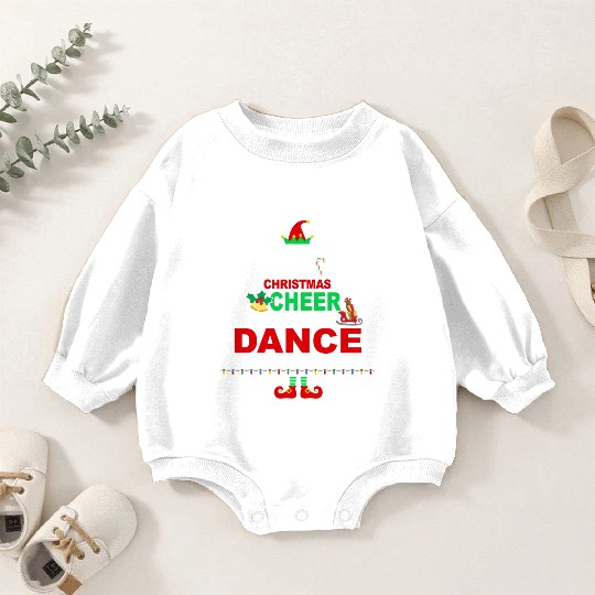 Dance Teacher Christmas Baby Romper Sweatshirts Elf Cheer Baby Romper Sweatshirts