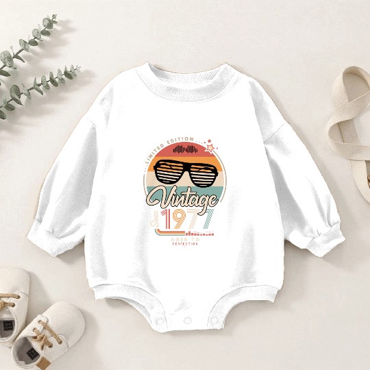 Vintage since 1977 Baby Romper Sweatshirts