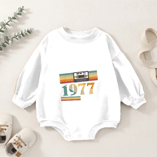1977 Vintage Vintage Retro Birthday Gift Baby Romper Sweatshirts