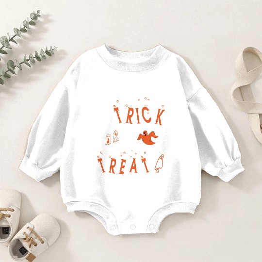 Halloween trick or treat spirit ghostoctober 31th Baby Romper Sweatshirts