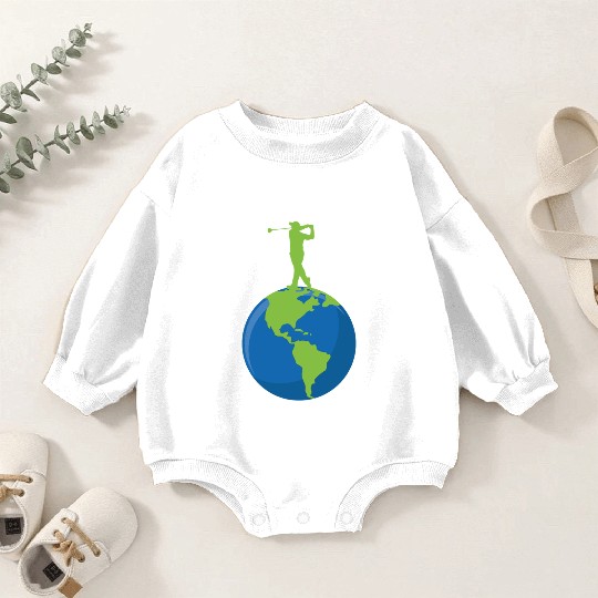 Golf To The Earth Baby Romper Sweatshirts