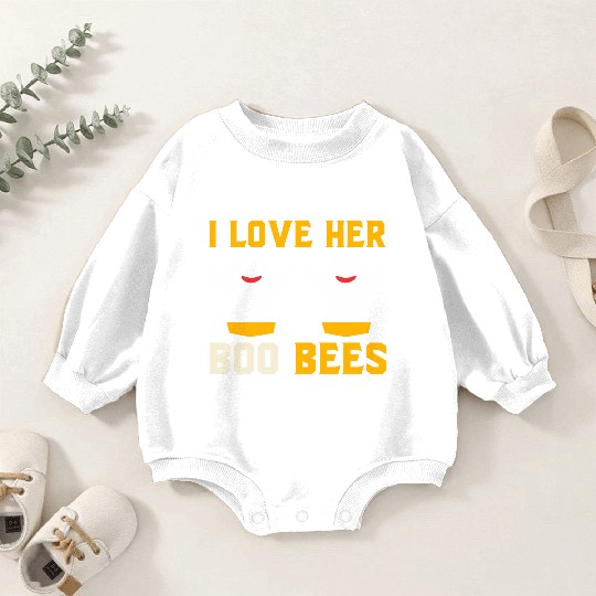 I love her Boo Bees Baby Romper Sweatshirts