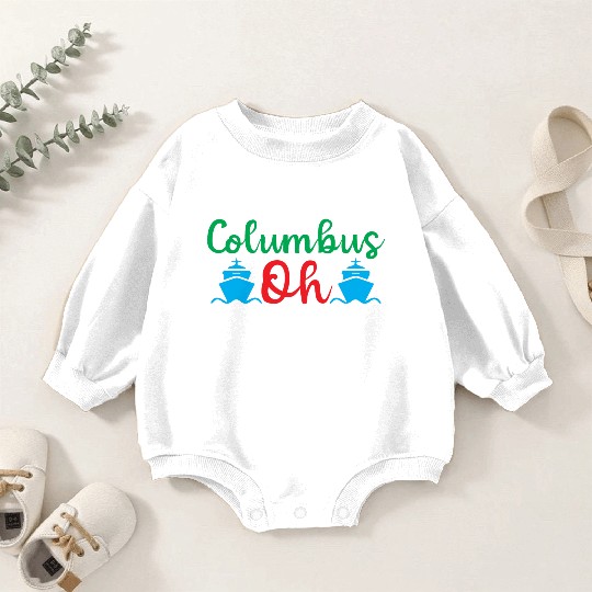 Happy Columbus Day classic Baby Romper Sweatshirts