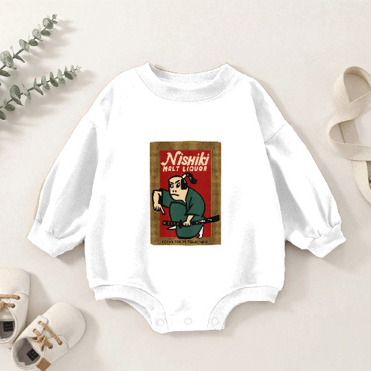 Vintage Japanese Malt Liquor Baby Romper Sweatshirts
