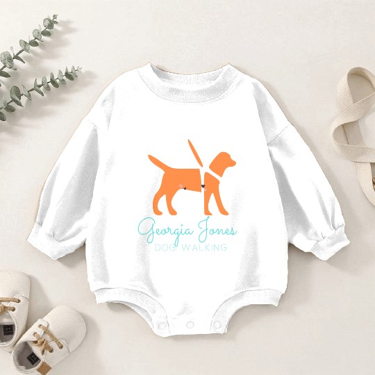 GEORGIA JONES DOG WALKING TESHIRT Baby Romper Sweatshirts