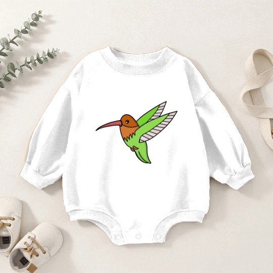 A Sweet Hummingbird Baby Romper Sweatshirts