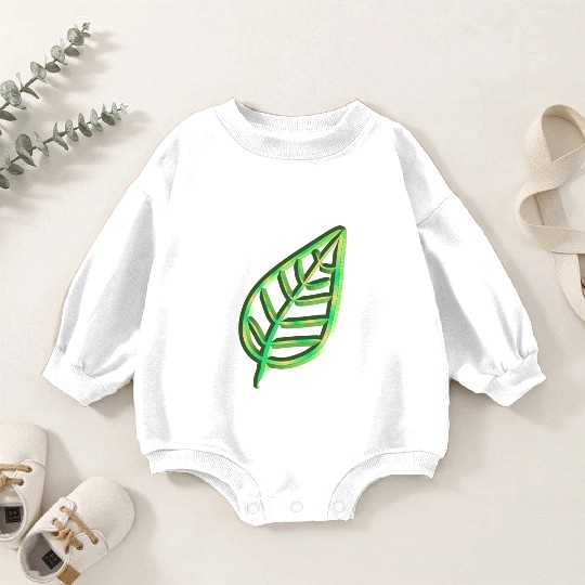 leaf green icon nature Baby Romper Sweatshirts