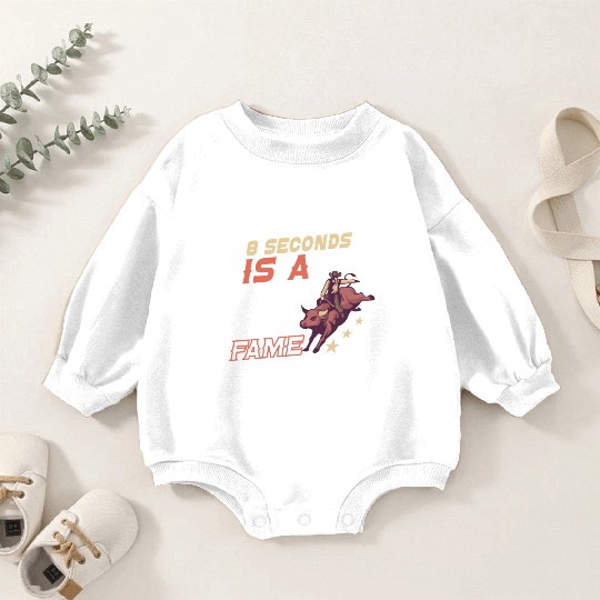 Rodeo Bull Riding Livestock Show Farmer Cattle Baby Romper Sweatshirts