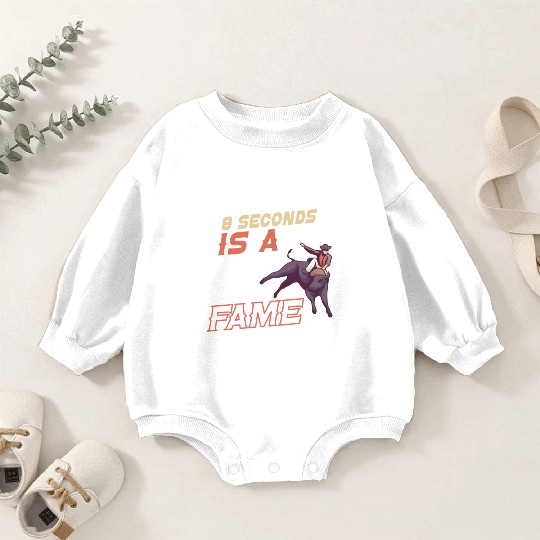 Rodeo Bull Riding Livestock Show Farmer Cattle Baby Romper Sweatshirts