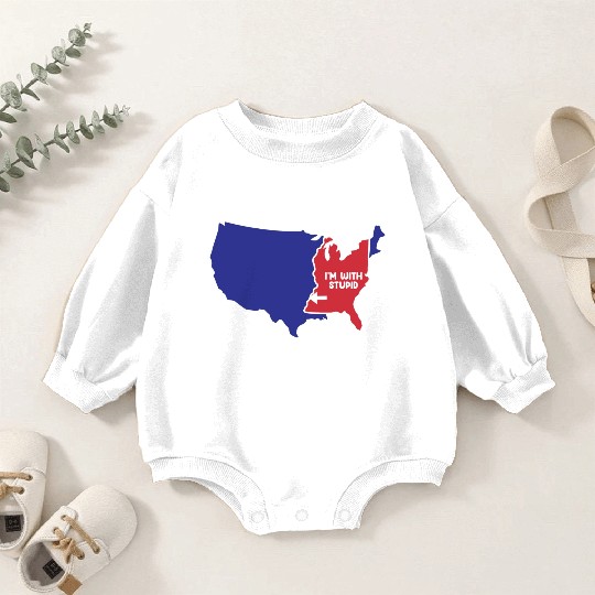 Mississippi Design for patriotic Mississippians Baby Romper Sweatshirts
