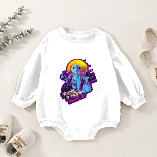 Trick or Treat, Smell my Feet Baby Romper Sweatshirts