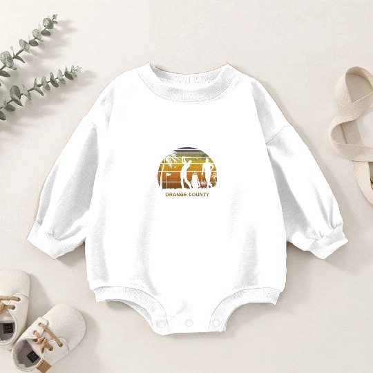 Retro Orange County Golf Golfing Fan Golfer Gift Baby Romper Sweatshirts