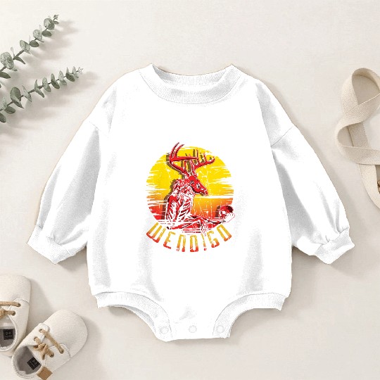 Wendigo Folk Creature Halloween Cryptid Baby Romper Sweatshirts