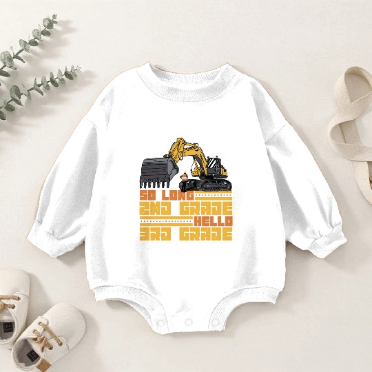So Long 2nd Grade Hello 3rd Grade Student Boys Baby Romper Sweatshirts
