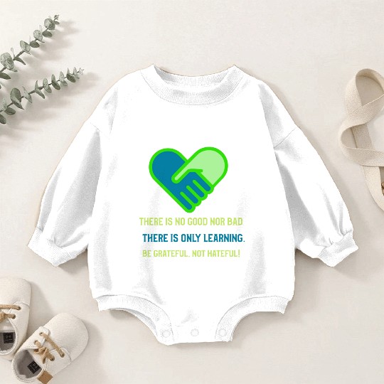 Be grateful not hateful! Baby Romper Sweatshirts