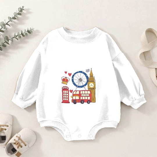 London Baby Romper Sweatshirts