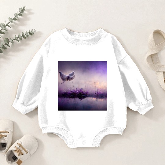 WHEN DOVES CRY Baby Romper Sweatshirts