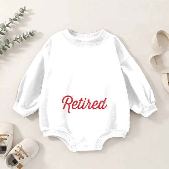 Happy On Monday Retired Teacher Retirement Gift Baby Romper Sweatshirts