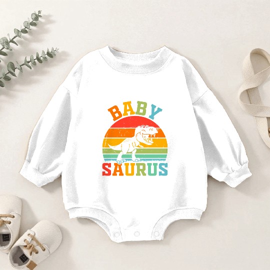 Babysaurus Newborn Baby Dinosaur Baby Saurus Baby Baby Romper Sweatshirts