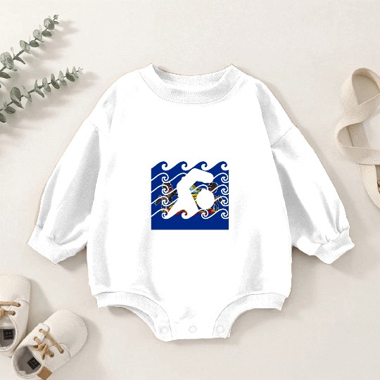 Pennsylvania Flag Swimming Team Swim Swimmer US St Baby Romper Sweatshirts