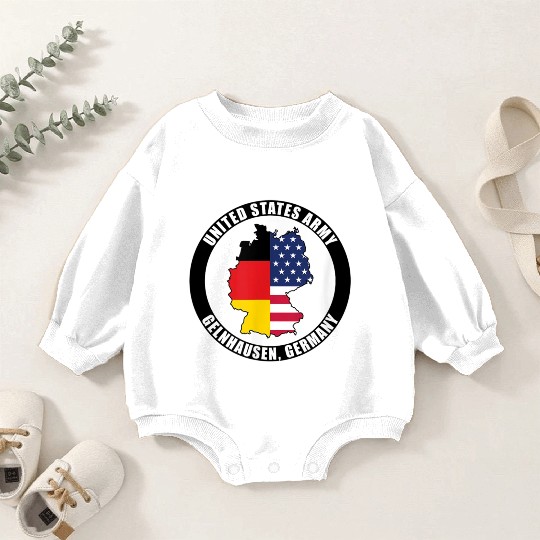 Germany United States Army Military Veteran Baby Romper Sweatshirts