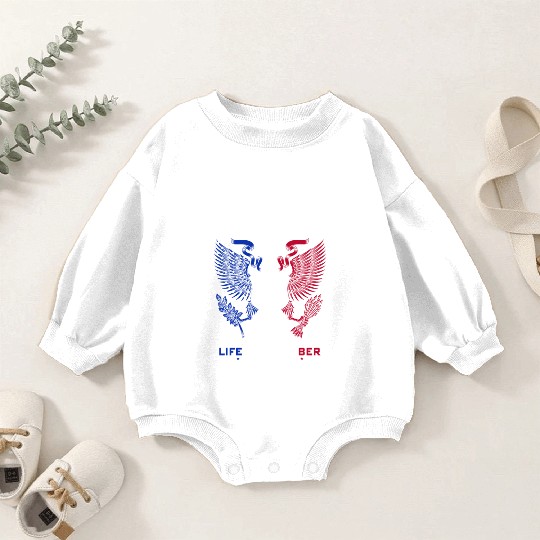 Farmer Name Baby Romper Sweatshirts - Farmer Eagle Lifetime Member