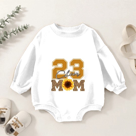 Cheer Mom Senior Class Of 2023 Sunflower Proud Mom Baby Romper Sweatshirts