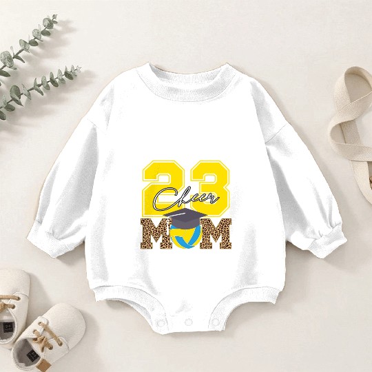 Cheer Mom Senior Class Of 2023 Volleyball Fan Gift Baby Romper Sweatshirts