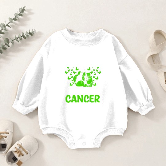 Lymphoma Cancer Awareness Month Ribbon Son Baby Romper Sweatshirts