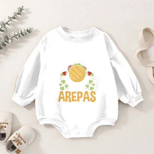 Arepas Lover Wine Drinking Hispanic Heritage Month Baby Romper Sweatshirts