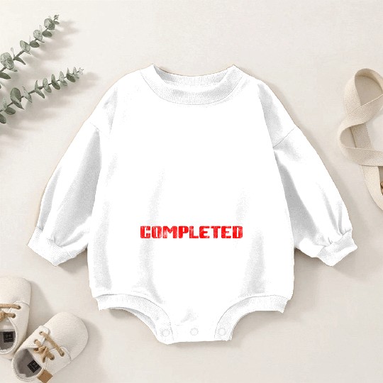 First Solo Flight Completed 3 Baby Romper Sweatshirts