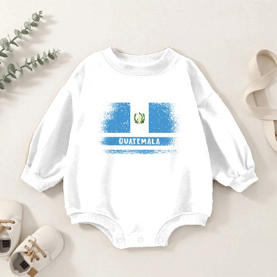 Guatemala flag Baby Romper Sweatshirts