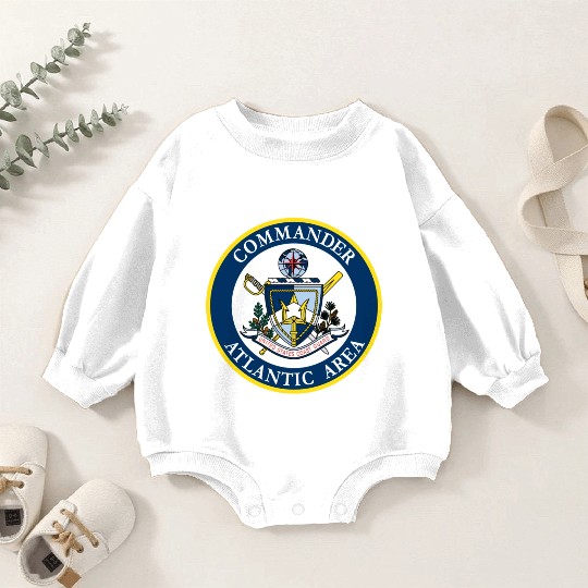 COMMANDER ATLANTIC AREA (U.S. Coast Guard) Baby Romper Sweatshirts