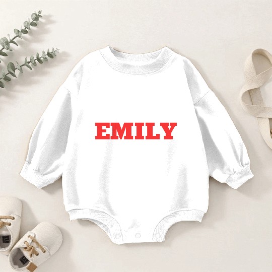 Emily Name Saying for proud Emilys Baby Romper Sweatshirts