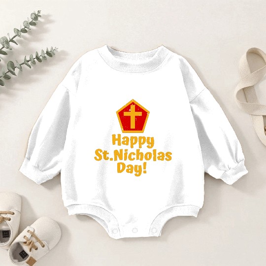 Saint Nicholas Baby Romper Sweatshirts