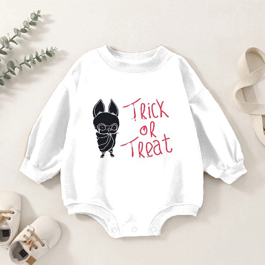 trick or treat kids in cute bat costumes Baby Romper Sweatshirts