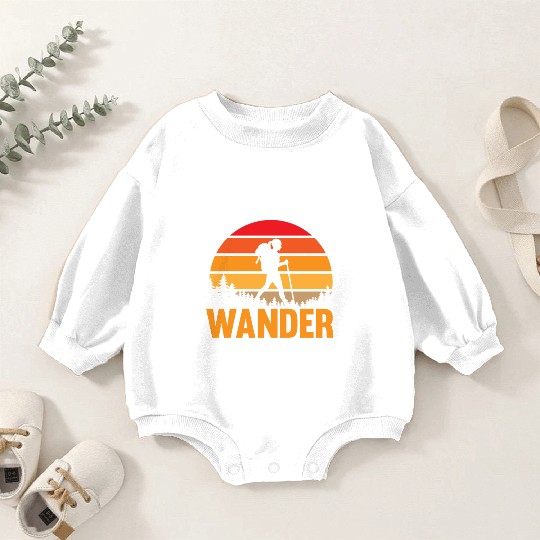 not all who wander are lost Baby Romper Sweatshirts