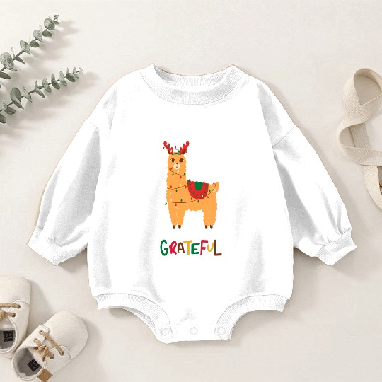 Fa La La La LLama - Grateful ! Baby Romper Sweatshirts