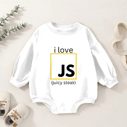 JavaScript web developer funny programming Baby Romper Sweatshirts