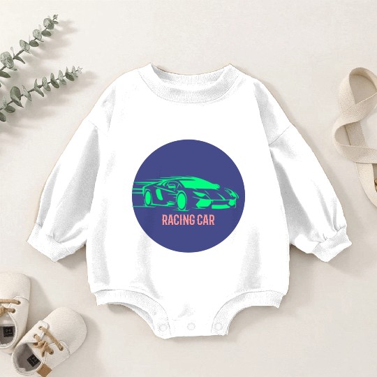 Racing car Baby Romper Sweatshirts