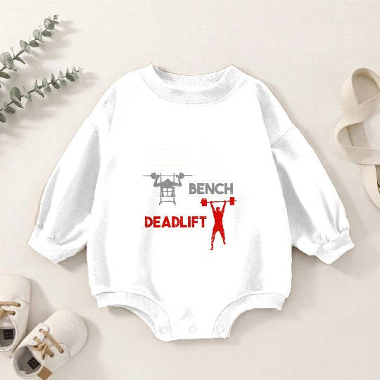 Gym Workout Squat Bench Deadlift Baby Romper Sweatshirts