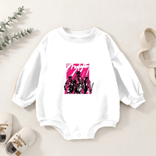 Firefighter Thin Red Line Sisterhood Baby Romper Sweatshirts