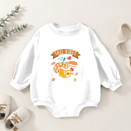 Fall Vibes And That Teacher Life Thanksgiving Baby Romper Sweatshirts