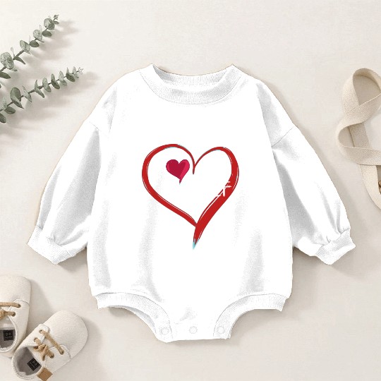 i love me heart text icon Baby Romper Sweatshirts
